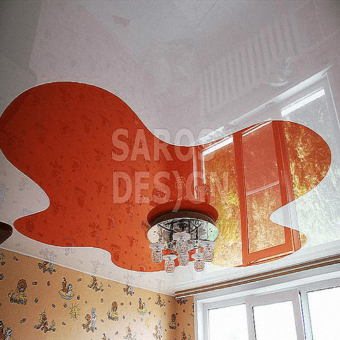 Купить двухуровневые натяжные потолки Saros Design в Кингисеппе.