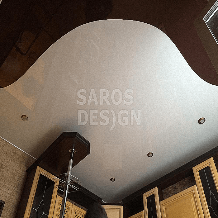 Купить двухуровневые натяжные потолки Saros Design в Кингисеппе.
