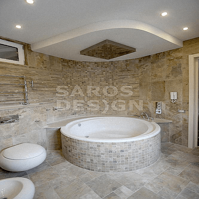 Купить двухуровневые натяжные потолки Saros Design в Кингисеппе.