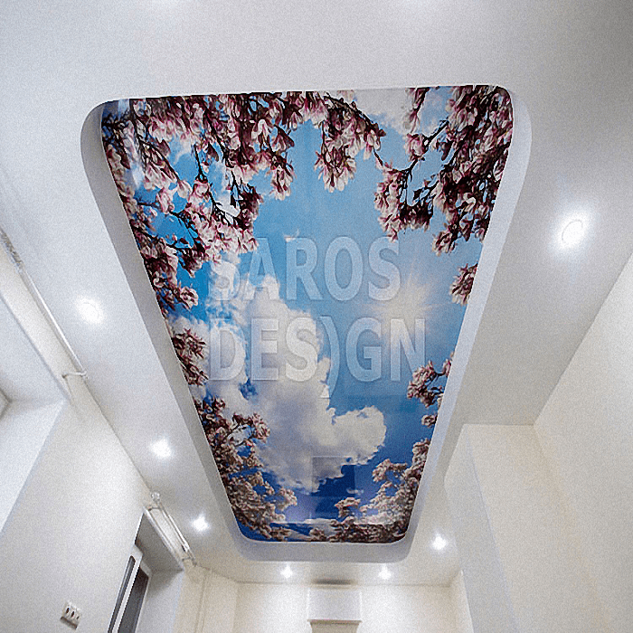 Купить двухуровневые натяжные потолки Saros Design в Кингисеппе.