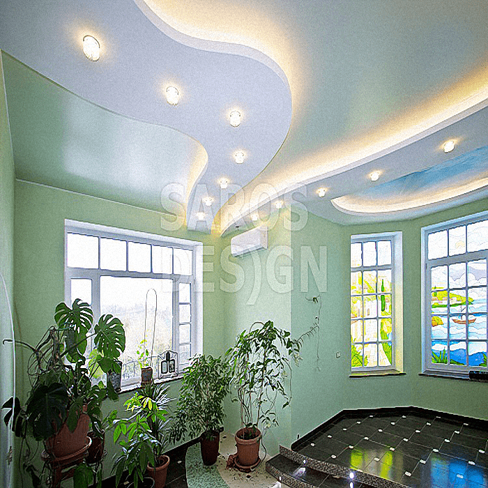 Купить сатиновые натяжные потолки Saros Design в Кингисеппе.