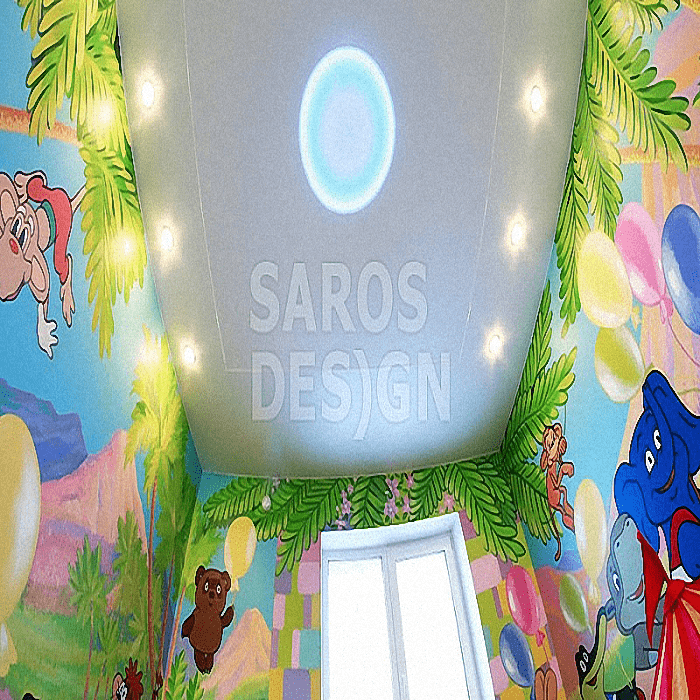 Купить натяжные потолки со светодиодной подсветкой Saros Design в Кингисеппе.