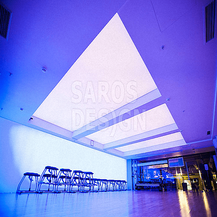 Купить натяжные потолки со светодиодной подсветкой Saros Design в Кингисеппе.